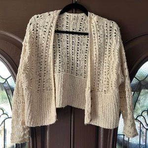 Anthropologie cream cardigan